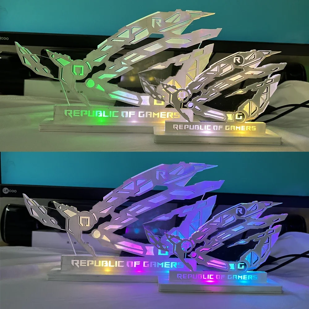 Retro Gaming Case - ARGB Desktop Computer Figure Acrylic,DIY Gaming