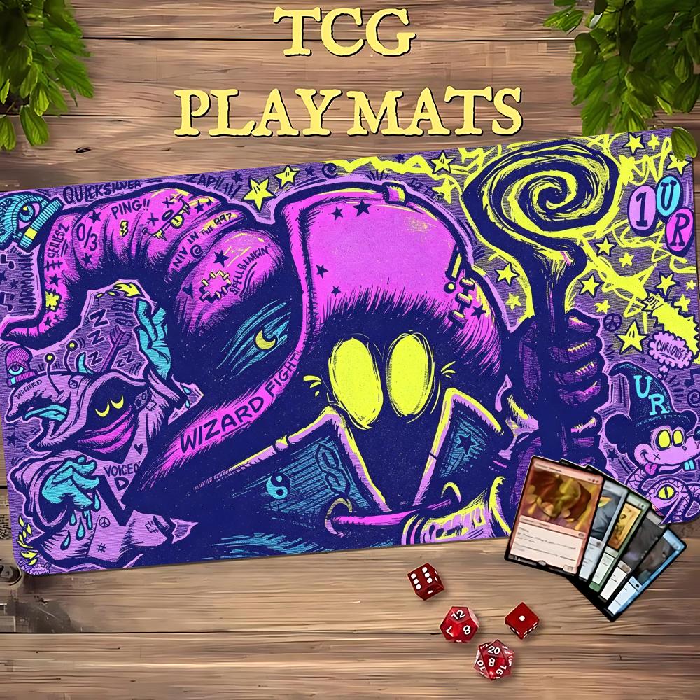 Mouse Gaming Retro - TCG Playmat Retro Neon Street Sorcerer