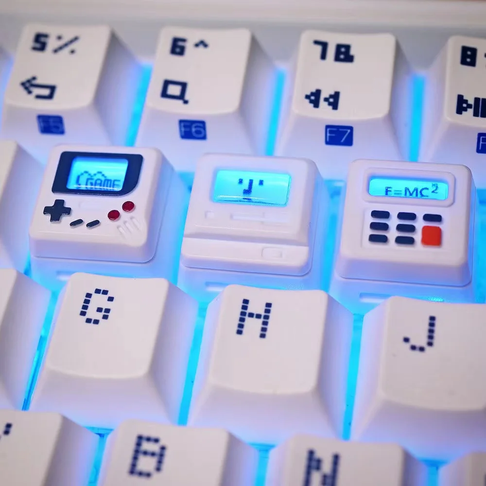 Retro Gaming Handhelds - K-04 3-in-1 Creative Retro Transparent Keycap