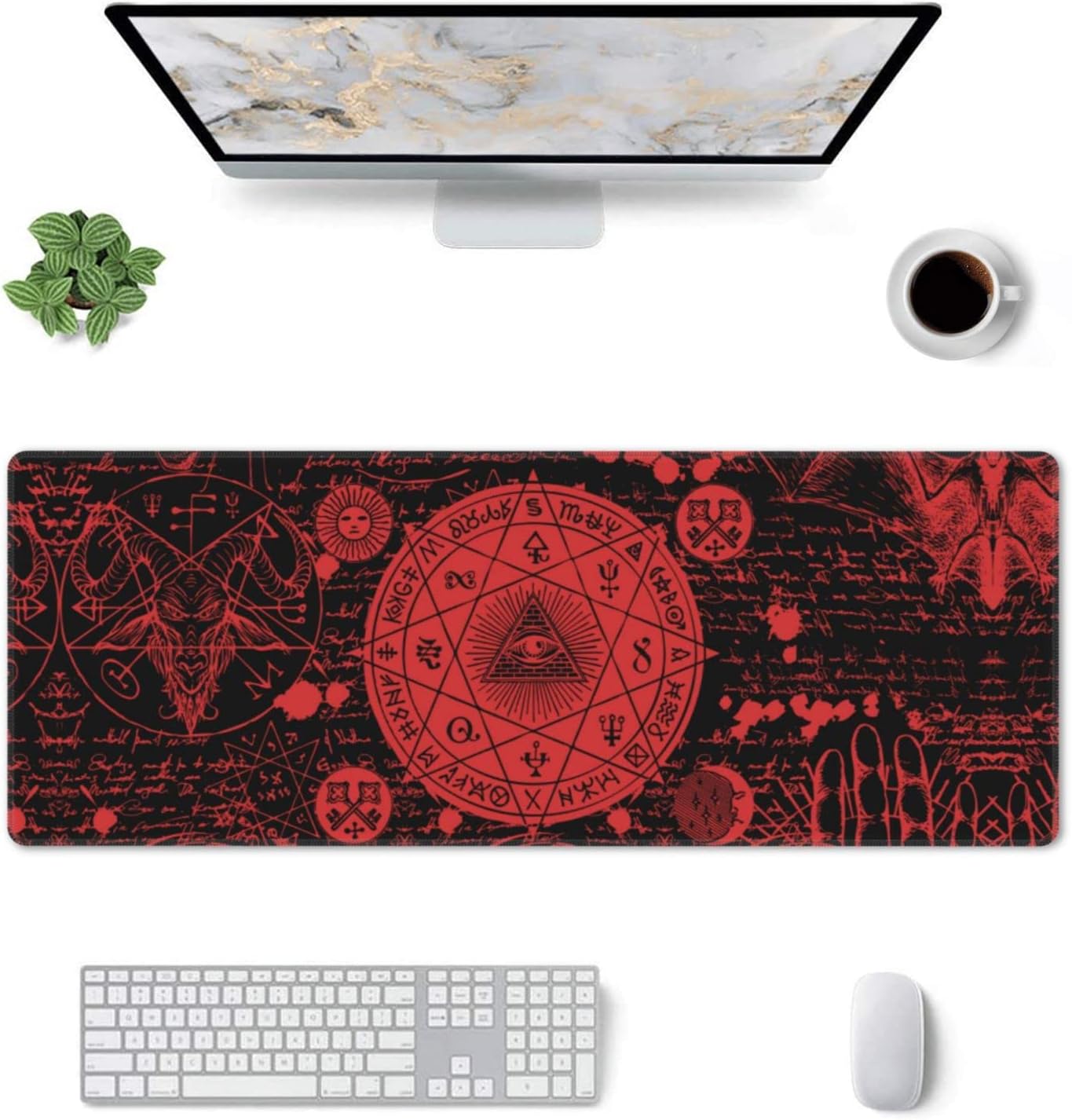 Mouse Gaming Retro - Vintage Gothic Alchemy Extended Mouse Pad