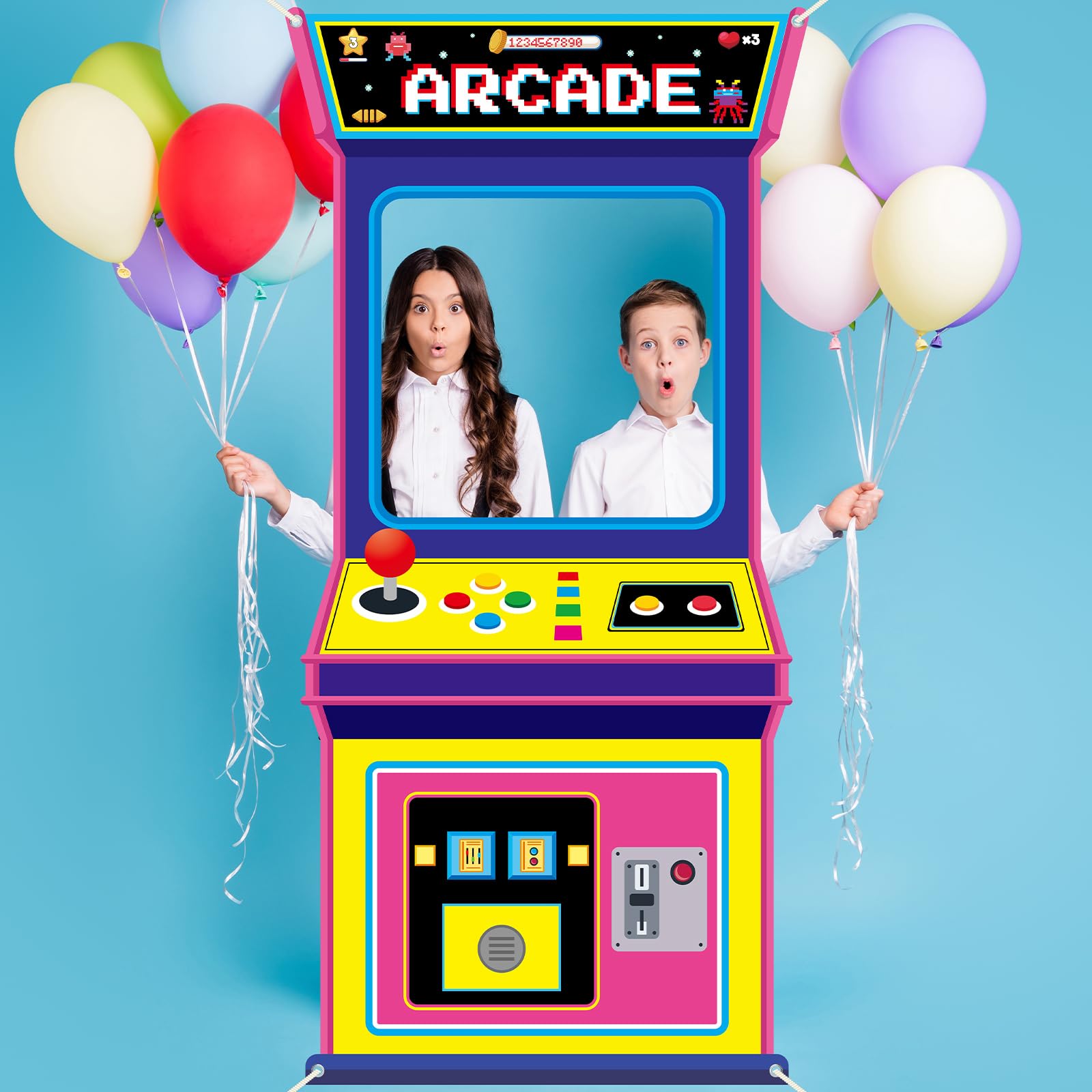 Retro Video Gaming Fabric Arca - Background Retro Gaming ulasan dan harga