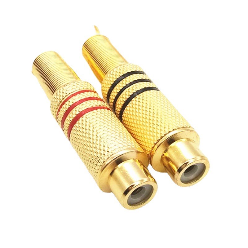 Gold Plated RCA Connectors Mal - Composite Rca Cable ulasan dan harga