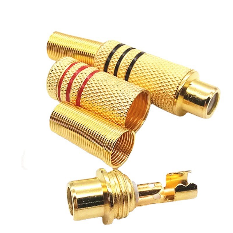 Gold Plated RCA Connectors Mal - Composite Rca Cable ulasan dan harga
