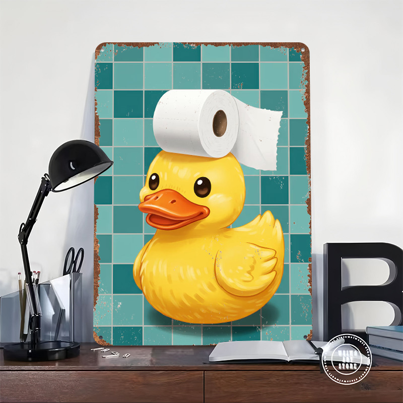 Duck With Toilet Paper Hat Pri - Retro Gaming Wallpaper ulasan dan harga