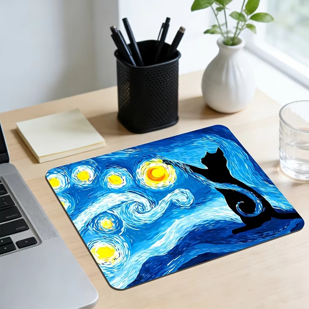 CIFBUY Starry Cat Mouse Pad Wa - Retro Gaming Keyboard And Mouse ulasan dan harga