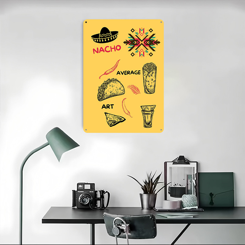 Mexican Food on Yellow Backgro - Background Retro Gaming ulasan dan harga