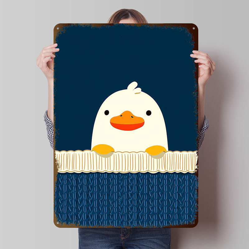 Cute Duck on a Blue Background - Background Retro Gaming ulasan dan harga