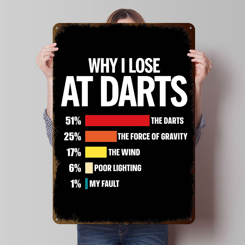 Why I Lose At Darts Tinplate P - Retro Gaming At ulasan dan harga