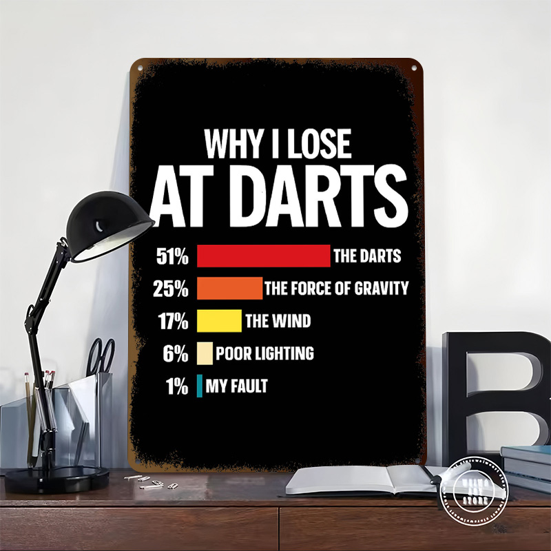 Why I Lose At Darts Tinplate P - Retro Gaming At ulasan dan harga