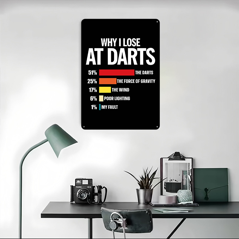 Why I Lose At Darts Tinplate P - Retro Gaming At ulasan dan harga