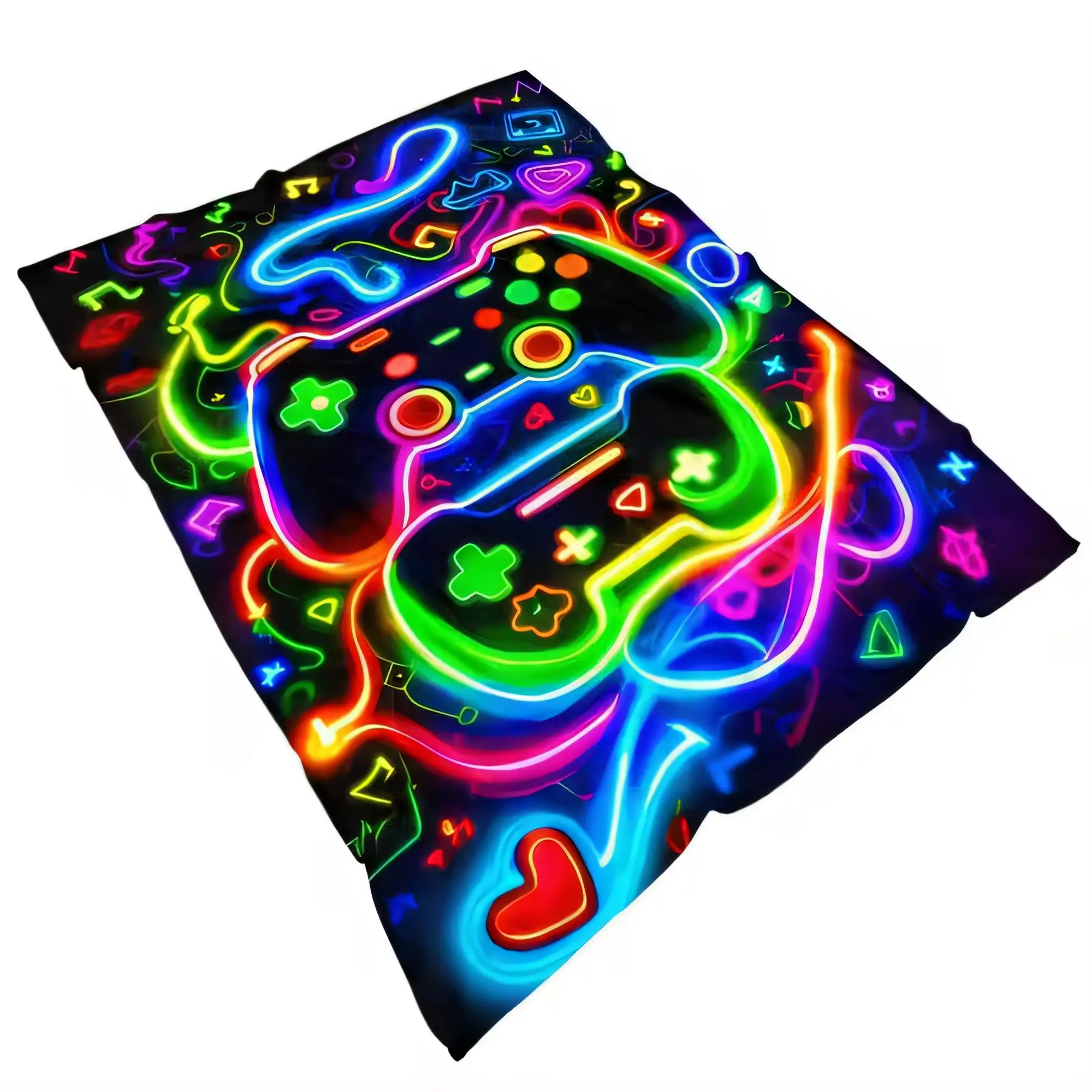 Vibrant Neon Gaming Blanket So - Background Retro Gaming ulasan dan harga