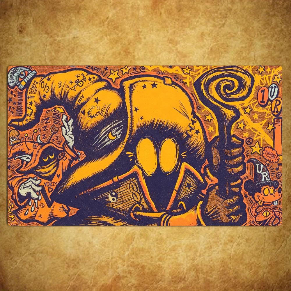 TCG Playmat Retro Neon Street  - Mouse Gaming Retro ulasan dan harga