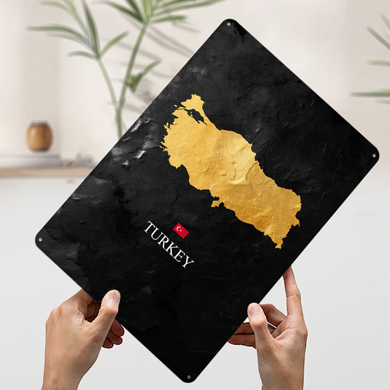 Golden Turkey Map on Black Bac - Background Retro Gaming ulasan dan harga
