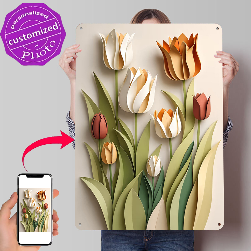 Paper Cutout Tulips Flowers Pr - Retro Gaming Wallpaper ulasan dan harga