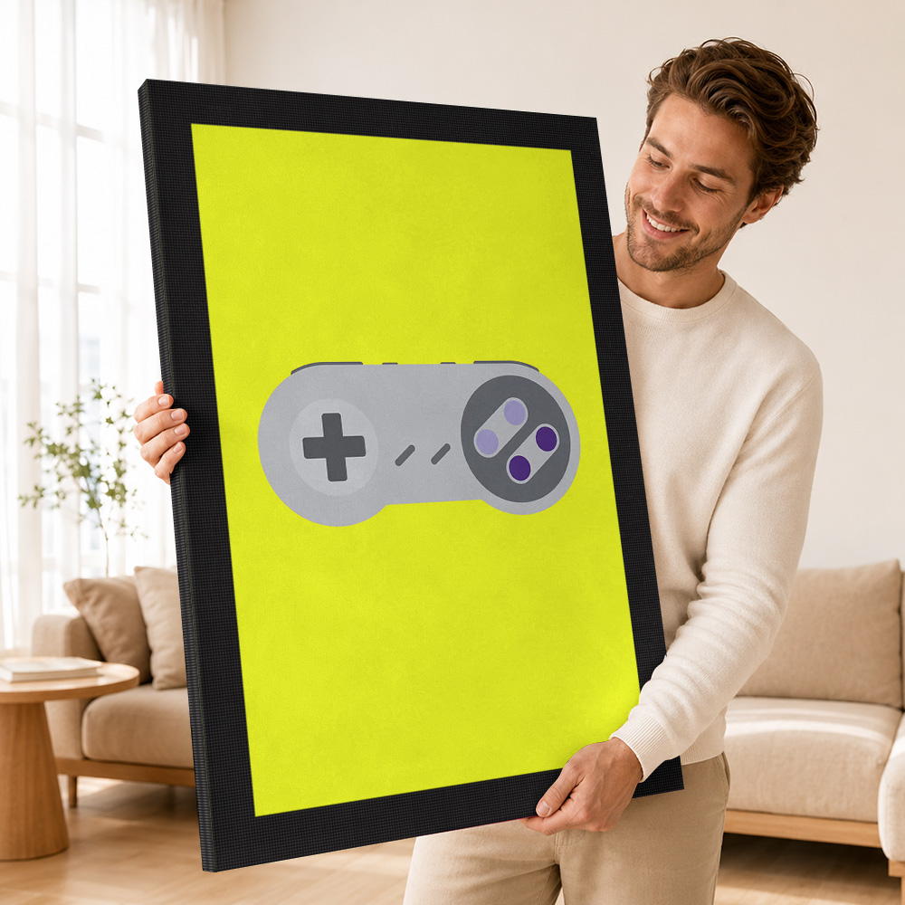 Retro Game Controller on Yello - Background Retro Gaming ulasan dan harga