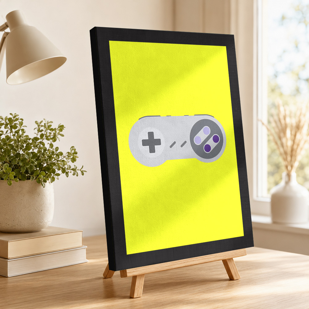 Retro Game Controller on Yello - Background Retro Gaming ulasan dan harga