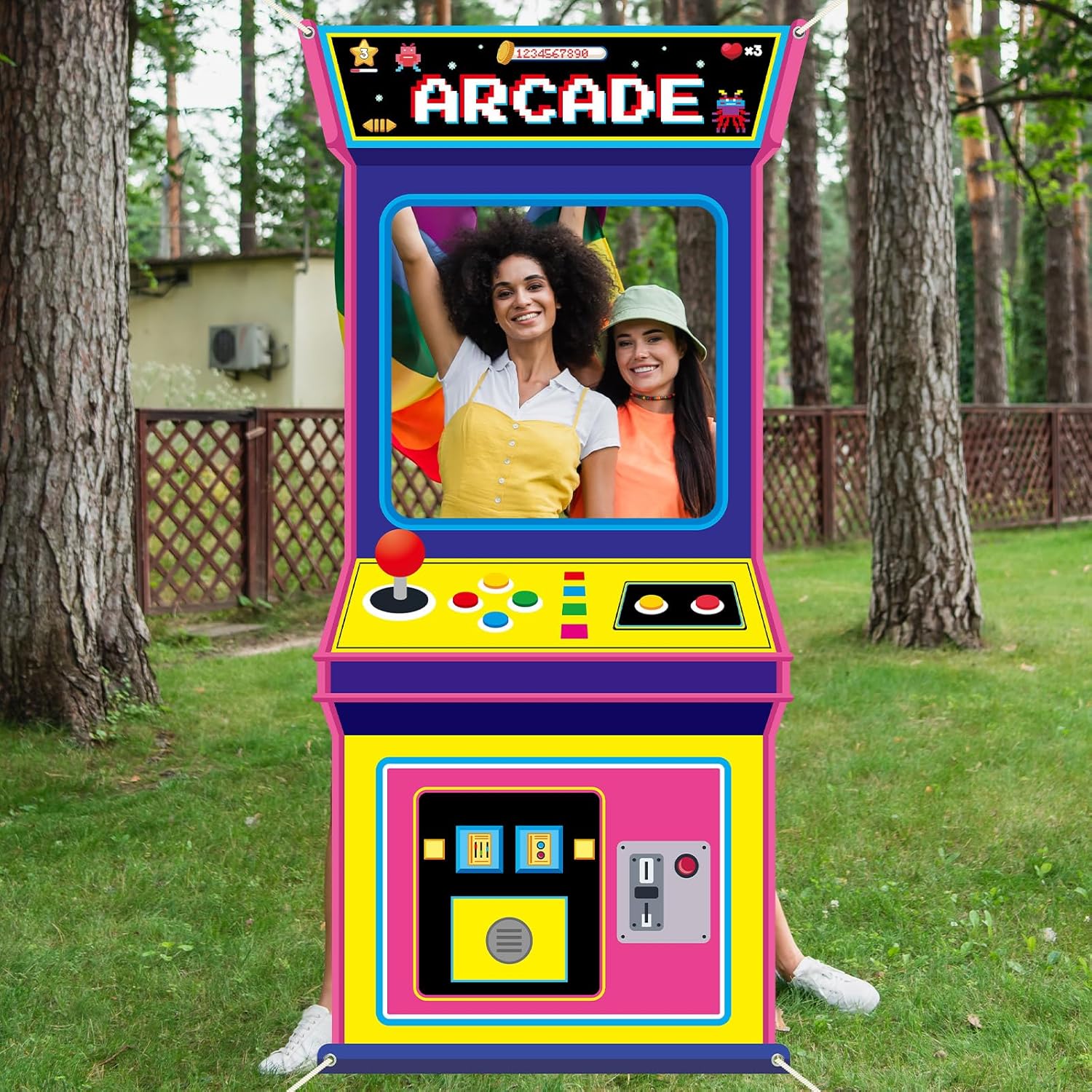 Fabric Arcade Game Photo Backg - Background Retro Gaming ulasan dan harga