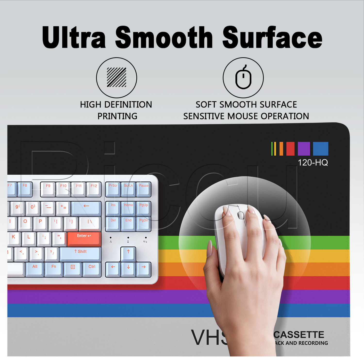 Retro VHS Style Mouse Pad Xxl  - Retro Gaming Keyboard And Mouse ulasan dan harga