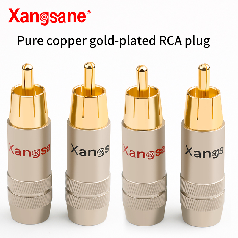 Xangsane 4pcs RCA Plug Pure Co - Composite Rca Cable ulasan dan harga