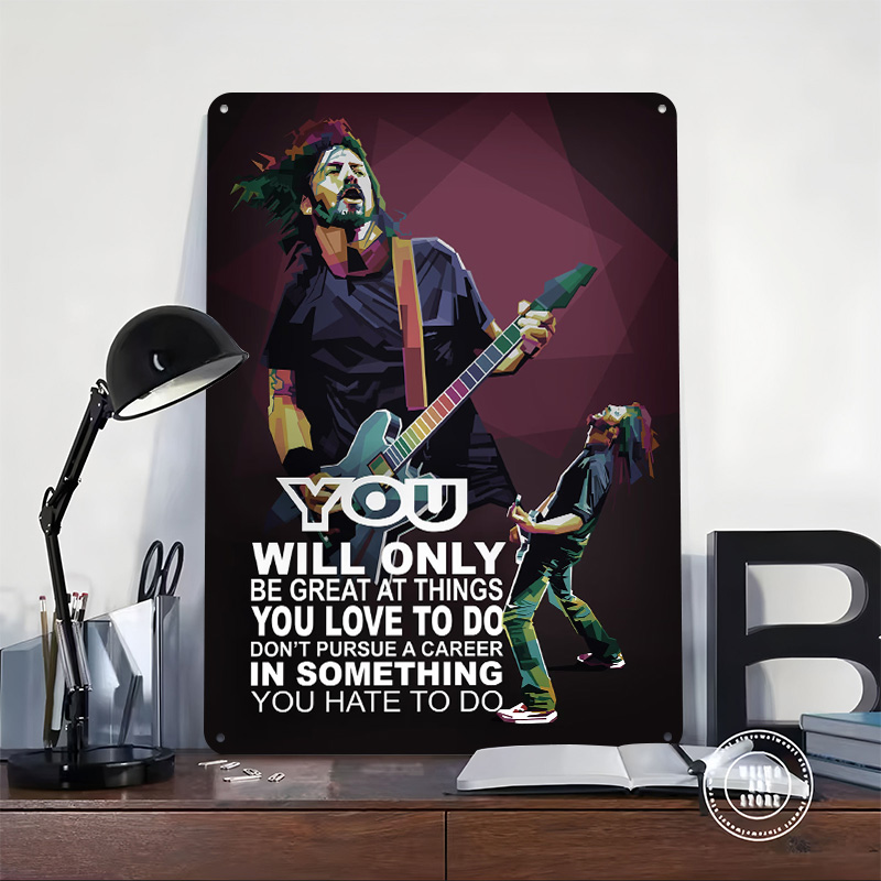 Rockstar Quotes Tin Poster Cus - Retro Gaming At ulasan dan harga