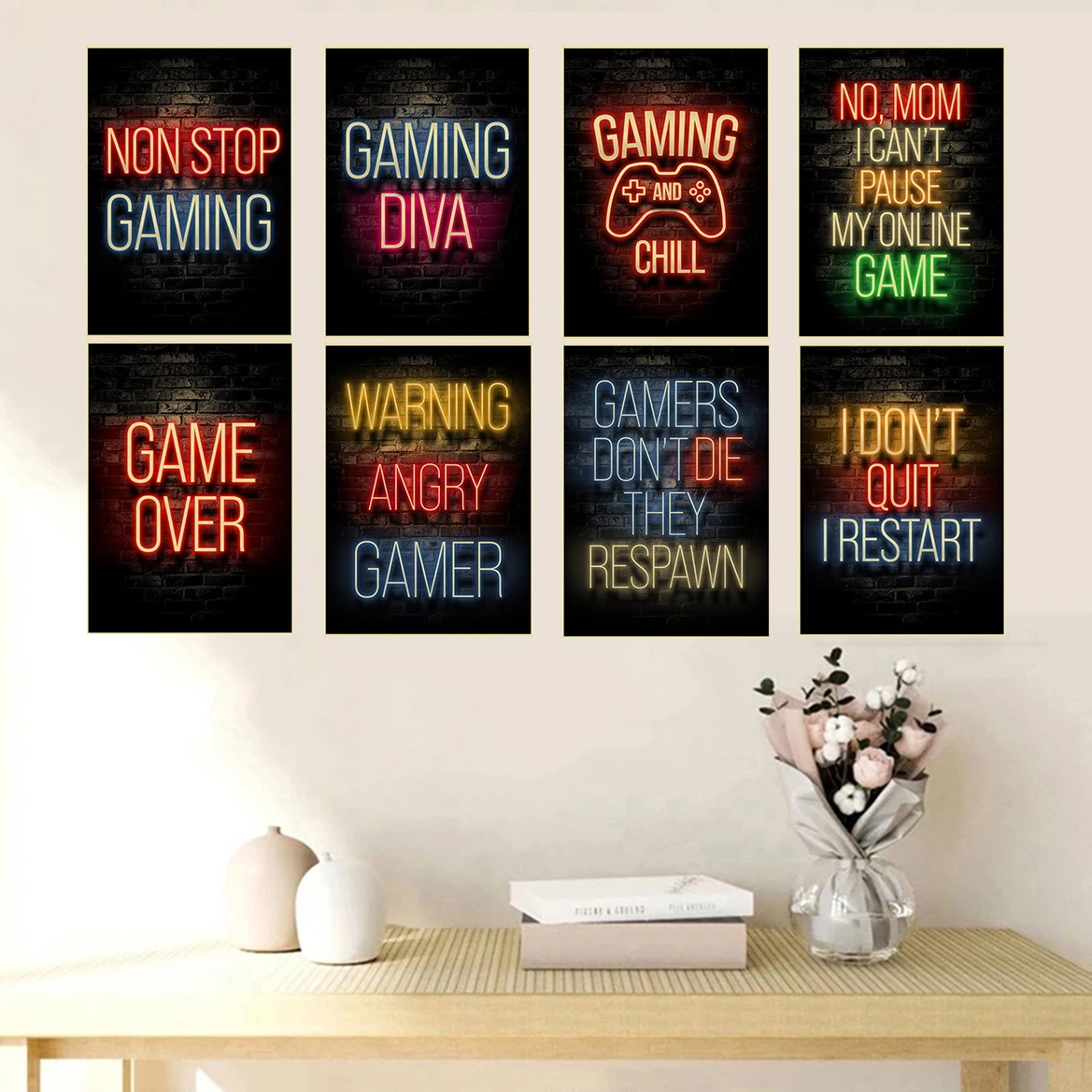 Gaming Posters Game Retro Kraf - Retro Gaming Wallpaper ulasan dan harga