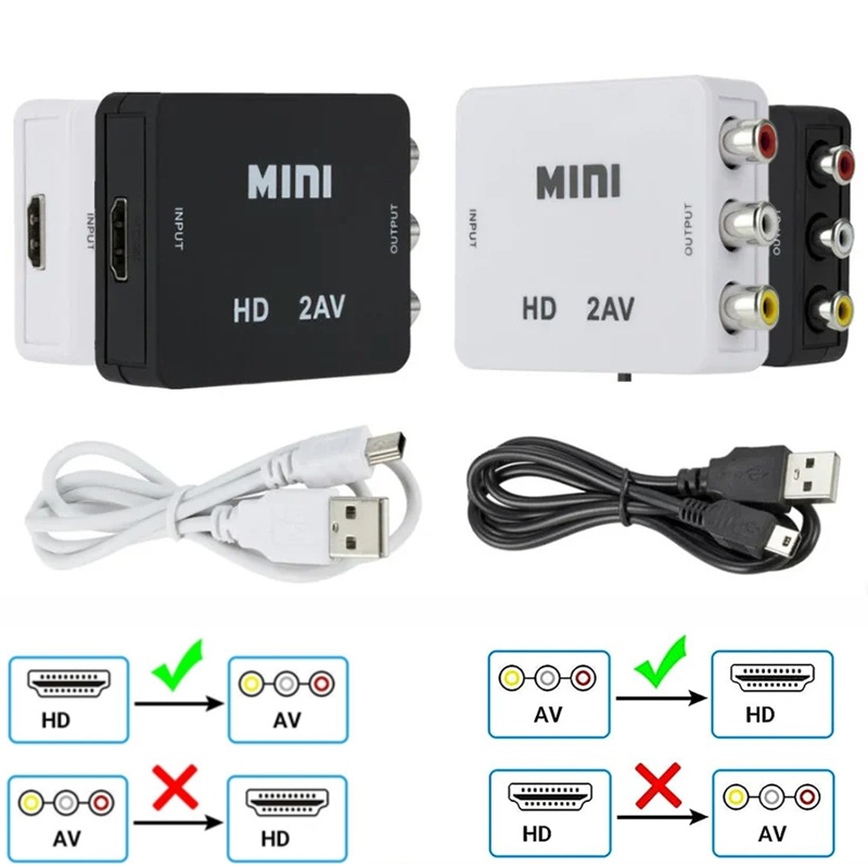 HDMI-compatible to AV RCA Adap - Composite Rca Cable ulasan dan harga